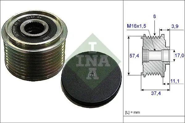 INA 535006810 Alternatör Kasnağı A9061550215 resmi