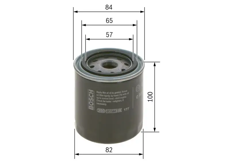 BOSCH 0986452023 Yağ Filtresi resmi