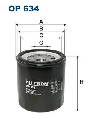 FILTRON OP634 Yağ Filtresi resmi