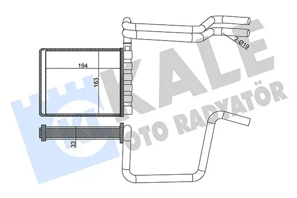 KALE 355125 Kalorifer Radyatörü BV6N18B539AA resmi