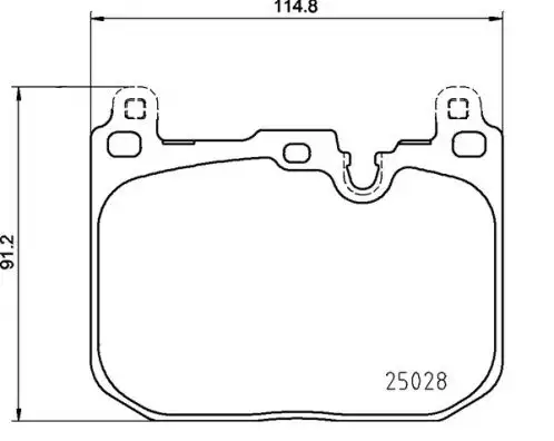 BREMBO P06110 Ön Fren Balatası 34106889266 resmi