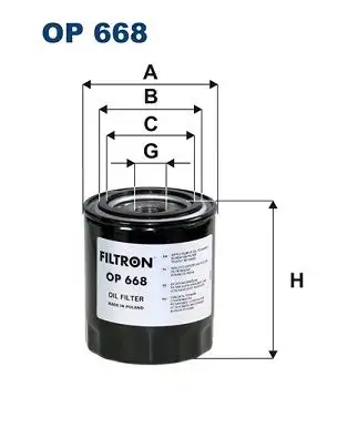 FILTRON OP668 Şanzıman Filtresi resmi