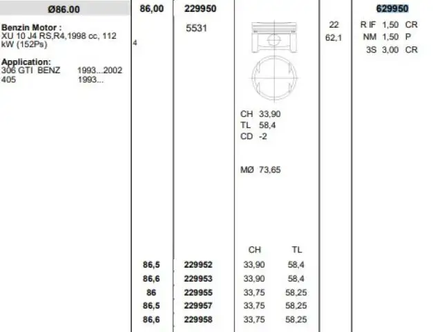 KONEKS 629950 Motor Segmanı (STD) 95650954 resmi