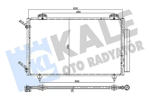 KALE 357745 Klima Radyatörü 8845012260 resmi