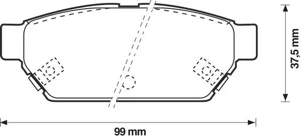 MGA 55293 Arka Fren Balatası MR205377 resmi