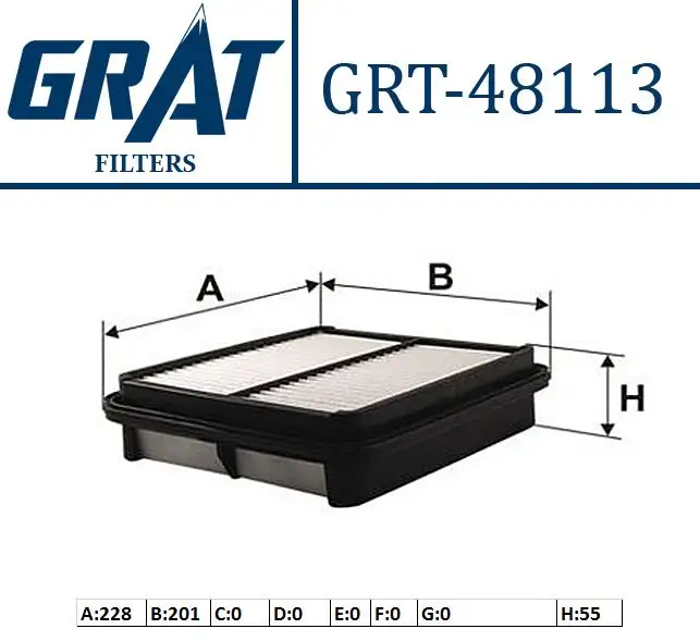 GRAT 48113 Hava Filtresi 1378077 resmi