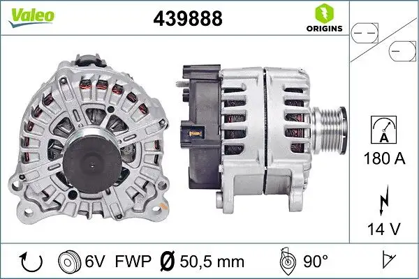 VALEO 439888 Şarj Dinamosu resmi