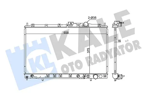 KALE 342040 Radyatör MB660567 resmi