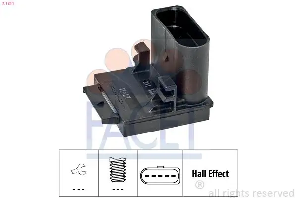 FACET 7.1311 Debriyaj Pedal Müşiri 3C0927810C resmi