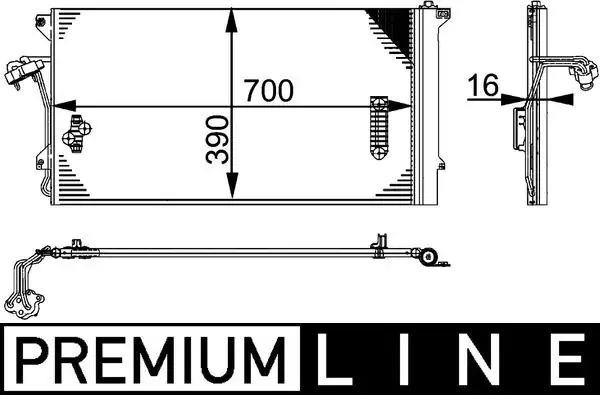 MAHLE AC659000P Klima Radyatörü resmi