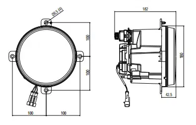 FARBA 13185E Ön Far GC4613005AA resmi