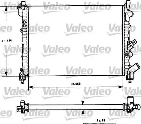 VALEO 731128 Radyatör 7701038237 resmi