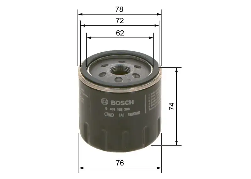 BOSCH 0451103300 Yağ Filtresi resmi
