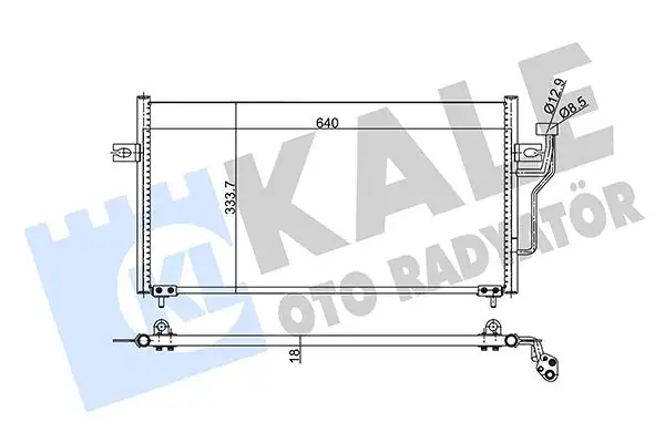 KALE 343155 Klima Radyatörü MR460269 resmi