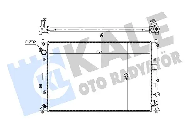 KALE 353885 Radyatör 190105AAA01 resmi