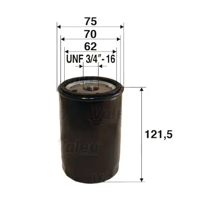 VALEO 586030 Yağ Filtresi resmi
