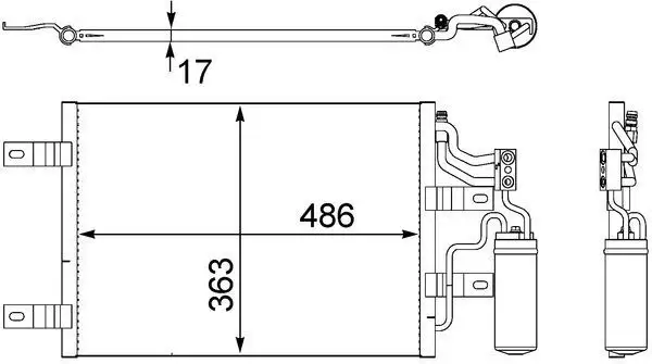 MAHLE AC409000S Klima Radyatörü 1850094 resmi