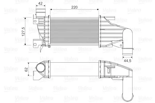 VALEO 818555 Turbo Radyatörü 6302058 resmi