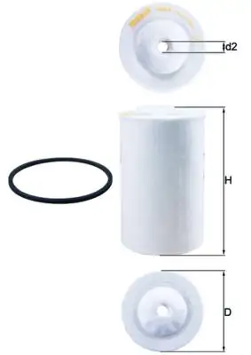 MAHLE KX65D Yakıt Filtresi resmi