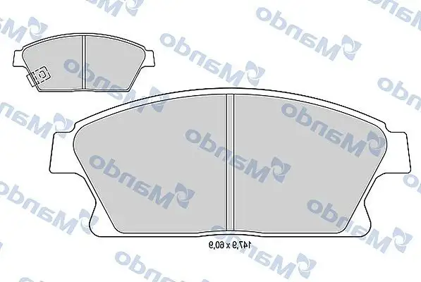 MANDO MBF015334 Ön Fren Balatası 13412810 resmi