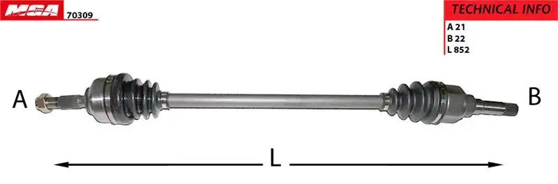 MGA 70309 Ön Aks (Sağ) 3273ES resmi