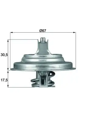 MAHLE TX5483D Termostat A0042031675 resmi