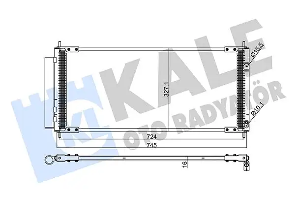 KALE 342970 Klima Radyatörü resmi