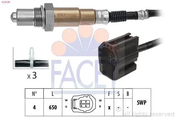 FACET 10.8139 Oksijen Sensörü Z60118861B resmi