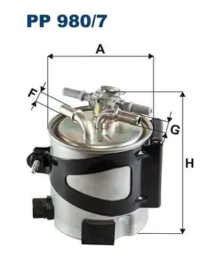FILTRON PP980/7 Yakıt Filtresi resmi