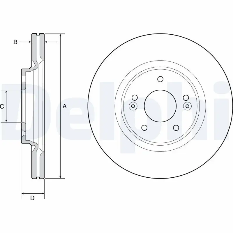 DELPHI BG4931C Ön Fren Diski resmi