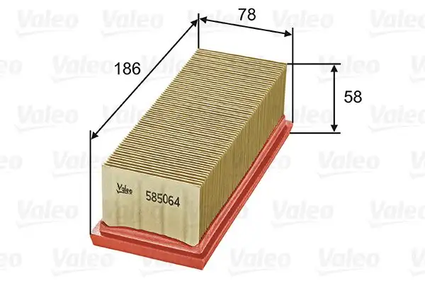 VALEO 585064 Hava Filtresi 8200031826 resmi