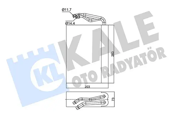 KALE 350125 Klima Radyatörü resmi