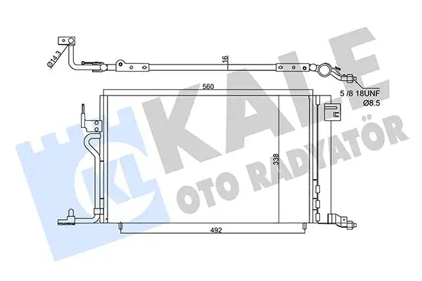 KALE 358450 Klima Radyatörü resmi