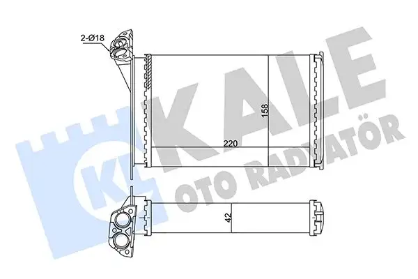 KALE 352045 Kalorifer Radyatörü 64118391363 resmi