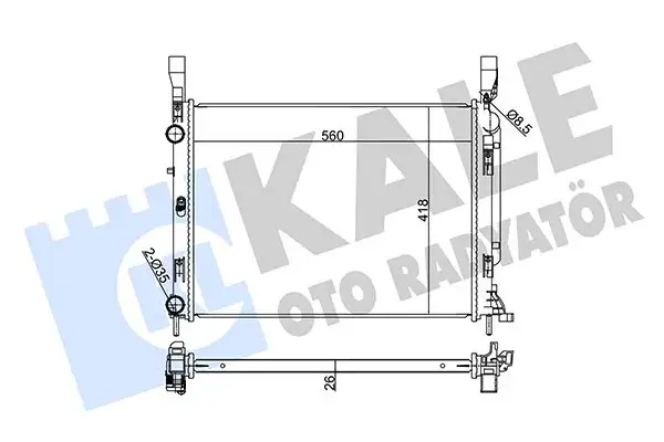 KALE 354215 Radyatör resmi
