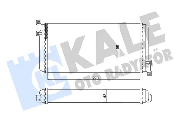 KALE 346790 Kalorifer Radyatörü A0028355401 resmi