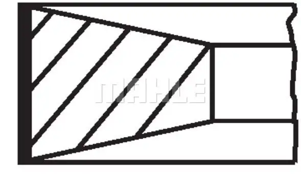 MAHLE 0400290 Piston Gömlek Segman (Set) 04108001 resmi