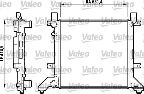 VALEO 731605 Radyatör 2D0121253E resmi