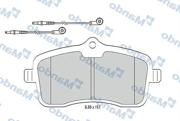 MANDO MBF015779 Ön Fren Balatası resmi