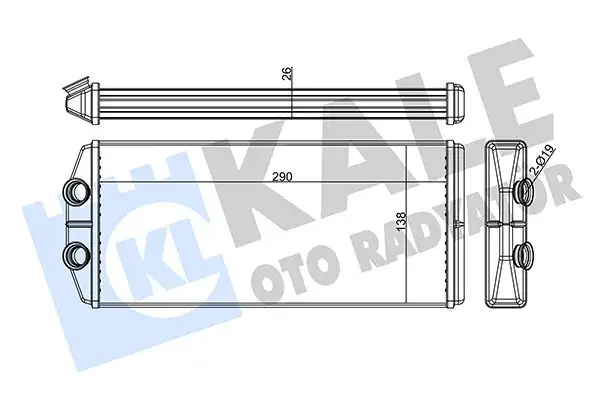 KALE 346490 Kalorifer Radyatörü 6448S6 resmi