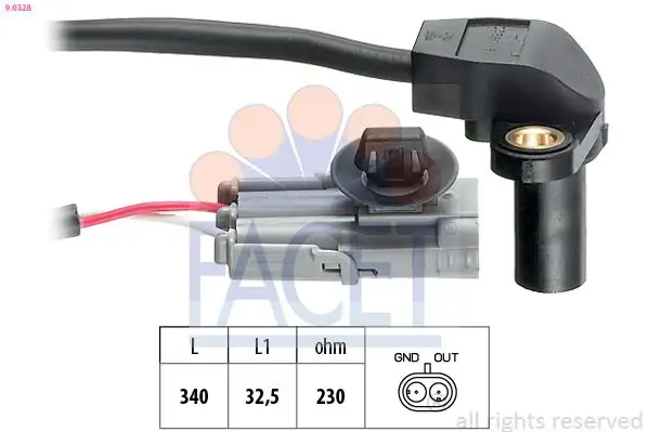 FACET 9.0328 Krank Sensörü 8200128449 resmi