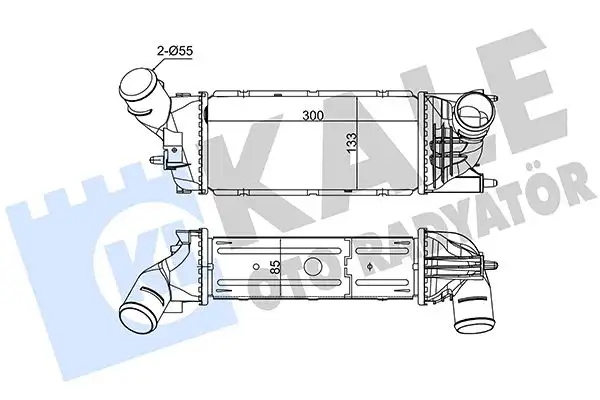 KALE 350810 Turbo Radyatörü 0384G6 resmi