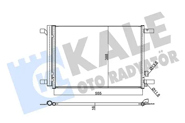 KALE 354020 Klima Radyatörü 5Q0816411BF resmi