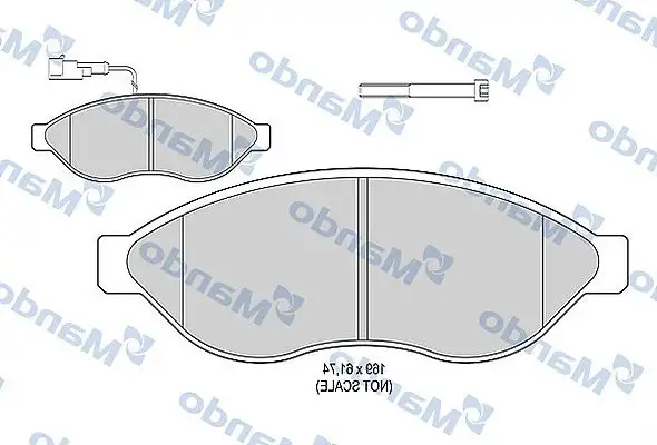 MANDO MBF015036 Ön Fren Balatası resmi