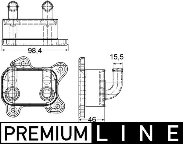 MAHLE CLC168000P Motor Yağ Soğutucu 650616 resmi