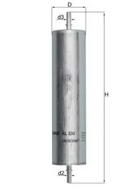 MAHLE KL232 Yakıt Filtresi WJN000080 resmi