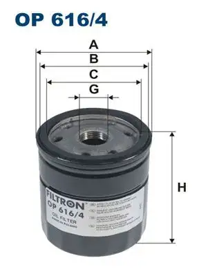 FILTRON OP616/4 Yağ Filtresi 03L115561A resmi