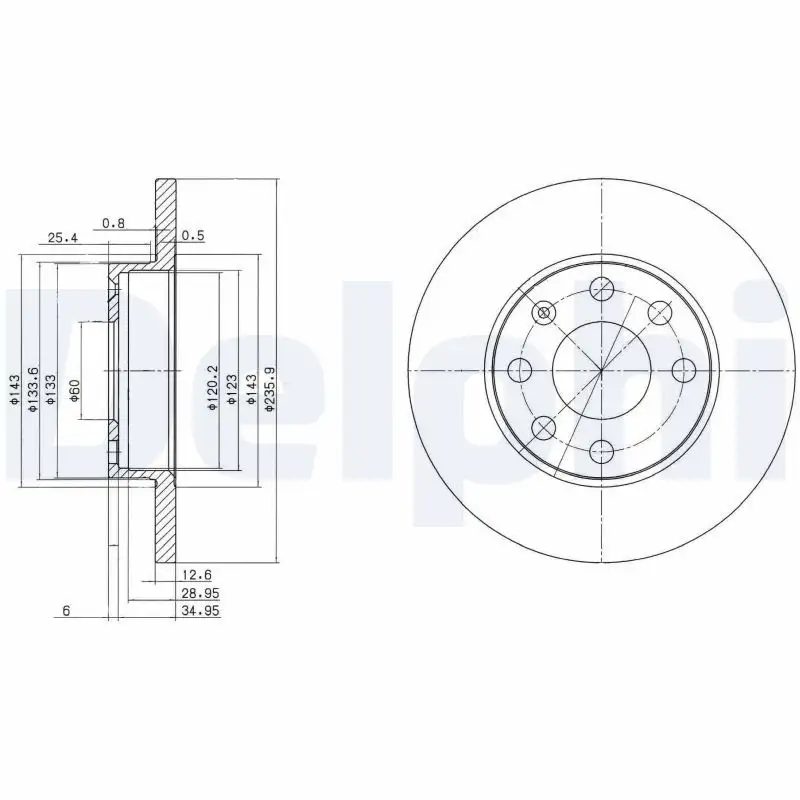 DELPHI BG2148 Ön Fren Diski resmi