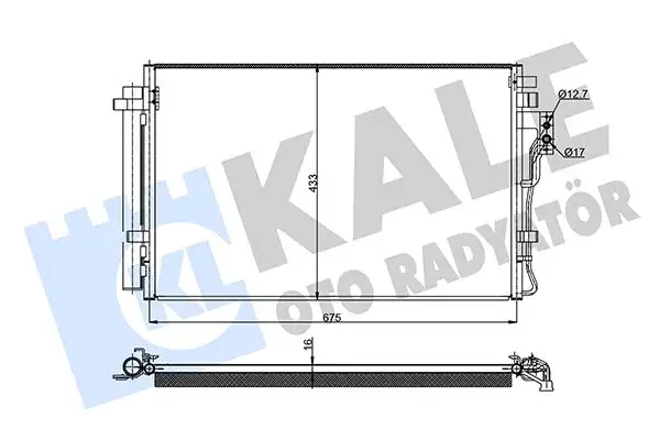 KALE 345465 Klima Radyatörü 976062P500 resmi