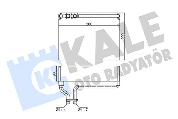 KALE 350055 Klima Radyatörü 6444C9 resmi